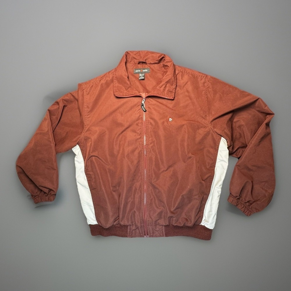 Vintage Pierre Cardin Color Blocked Windbreaker Jacket Nylon‎ Mens Size Large
